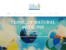 Tablet Screenshot of clinicofnaturalmedicine.com